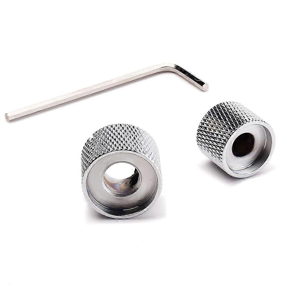 2 In 1 Dual Concentric Volume Tone Blend Control Knobs with Key for Electric Guitar Bass
