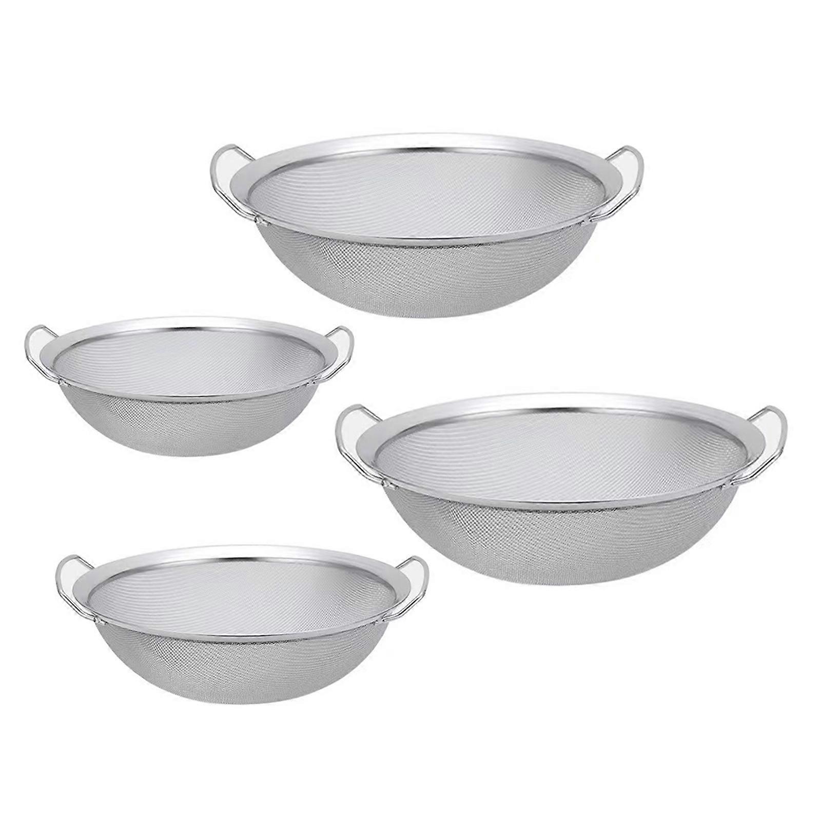 4Pcs Stainless Steel Fine Mesh Paint Filter Sprays Paint Impurity Filter Screen Replacement Bucket Strainer Easy to Clean Multicolor