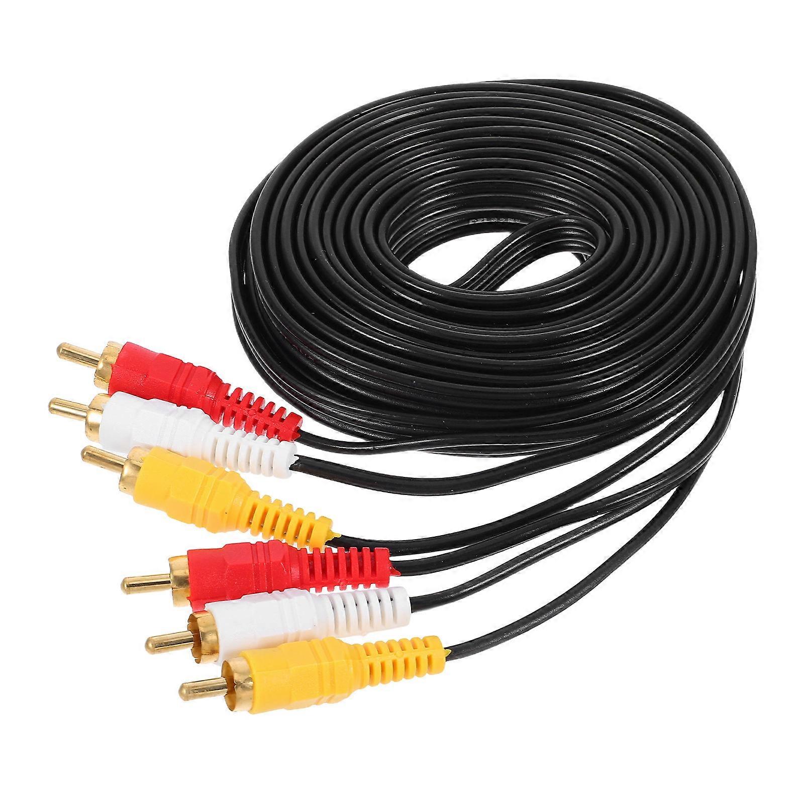 Phono to Phono Audio Adapter for DVD, VCR & Home Theater Systems – Durable Design, Stable Signal Transmission