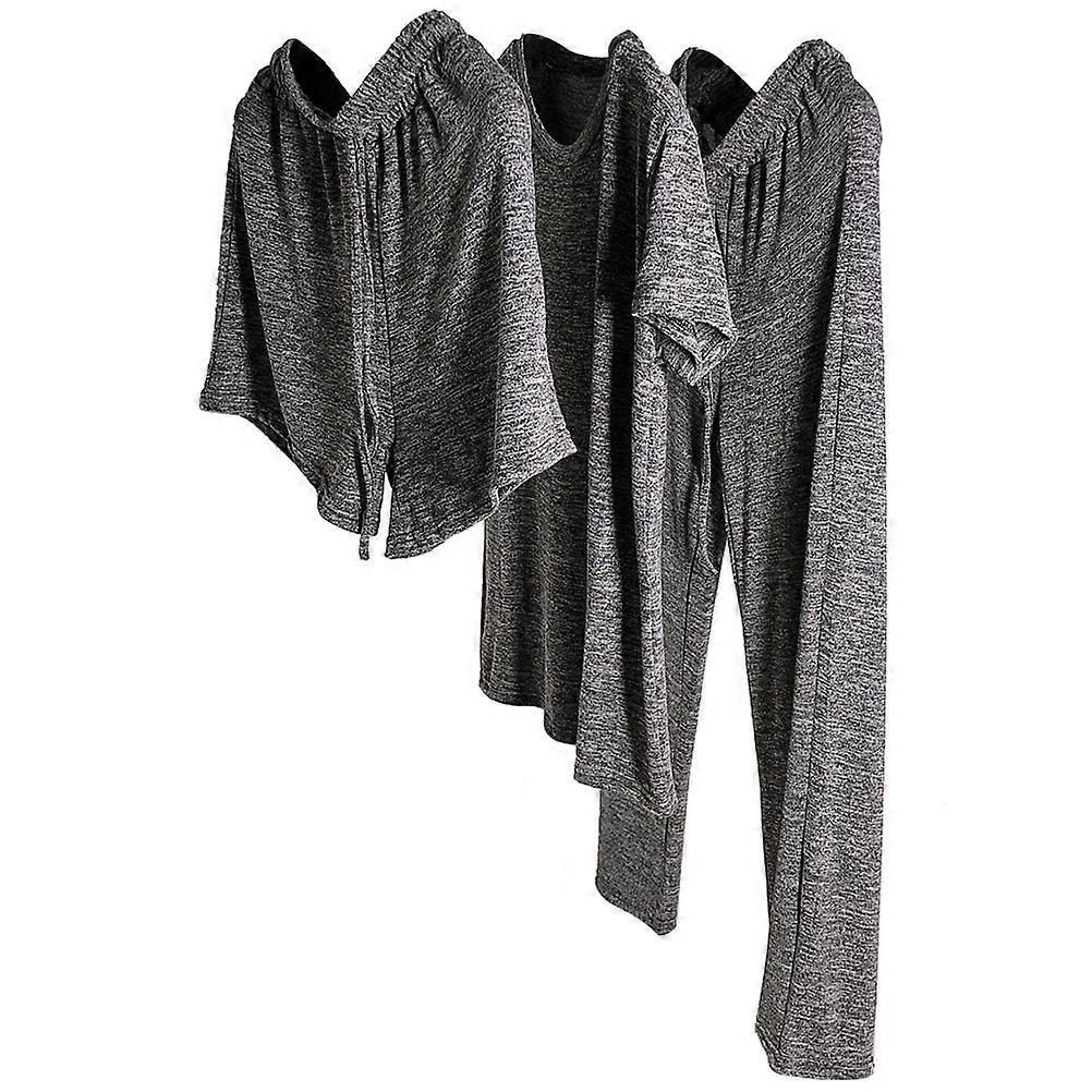 Ladies Lounge Suits Comfortable Tracksuit For Women Daily Walks Home Leisure 1 Set of 3Pcs Grey