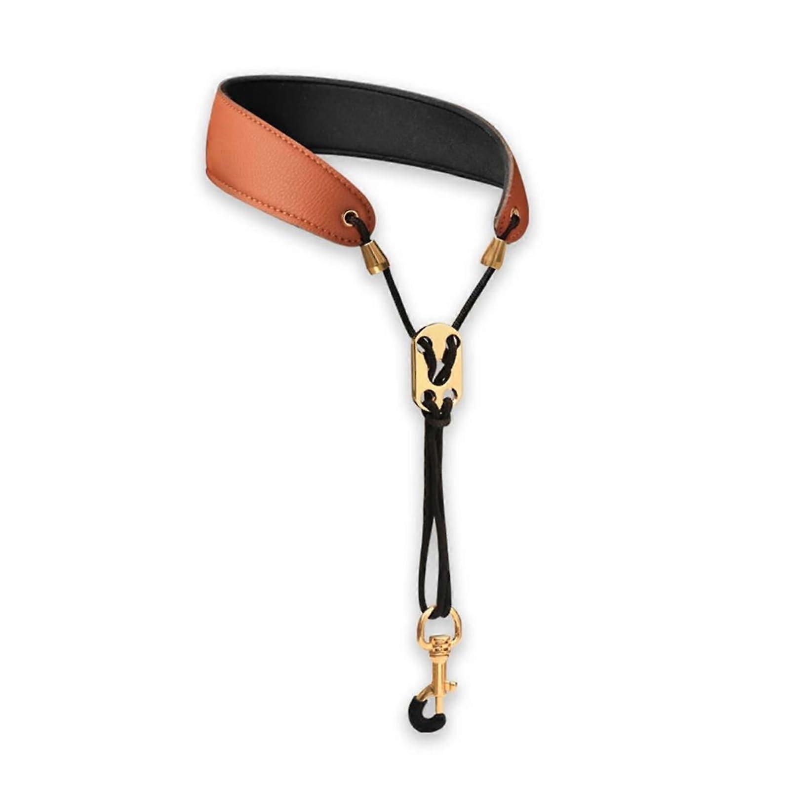 Accessories Beginner Saxophone Saxophone Neck Strap Holder for Saxophone for Musical Instrument Accessories (Color: Brown)