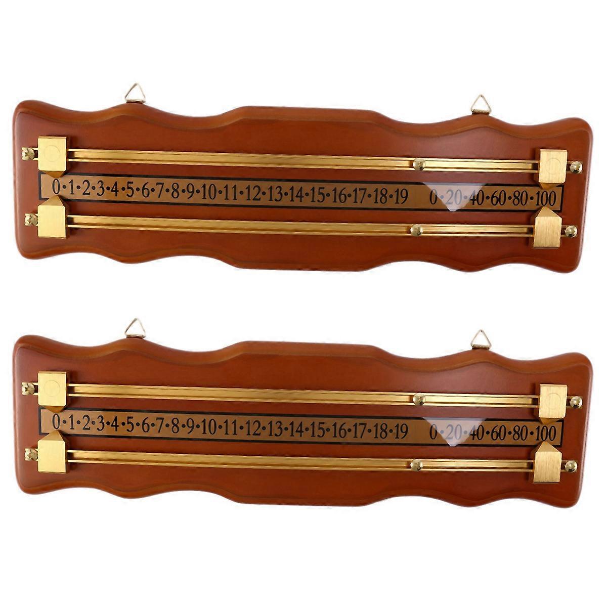 2X Billiards Scoreboard Snooker Game Scorer Board Player Calculation Number Tools Billiard Density B