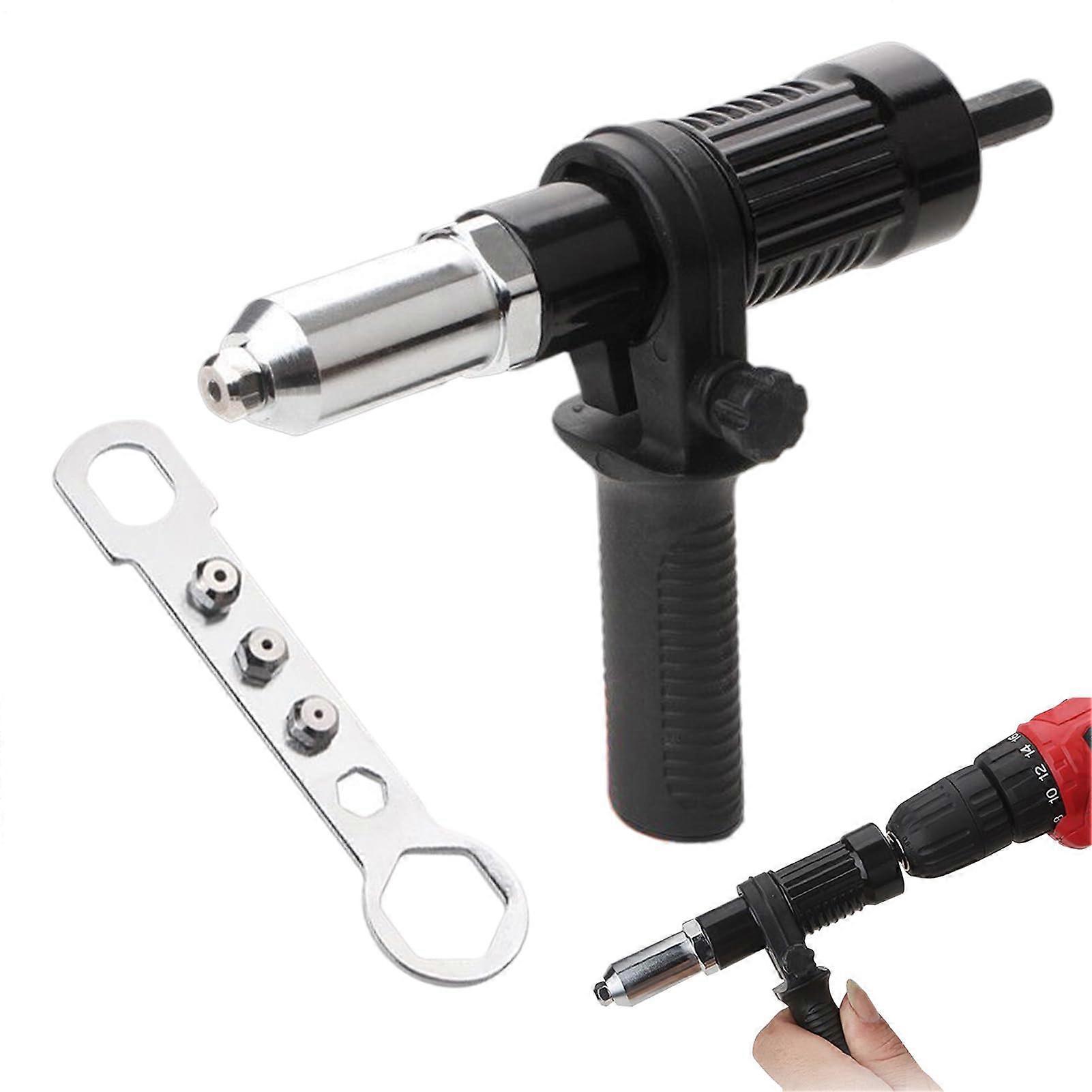 NietmutterAdapterSet, BohrzubehörWerkzeug Portable Rivet Nut Adapter Set for Garage, Construction, Household, Mechanic Maintenance