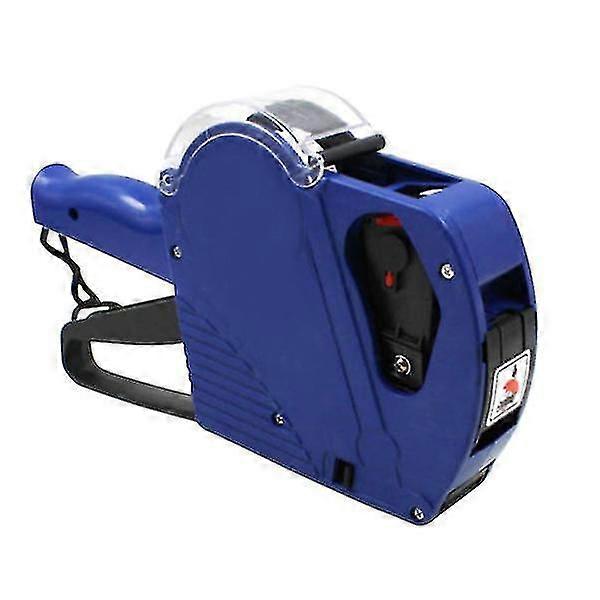 Price Labeler with 8 Digits, Plastic Labeler, Label for Home, Office, Small Business, Market (Blue)