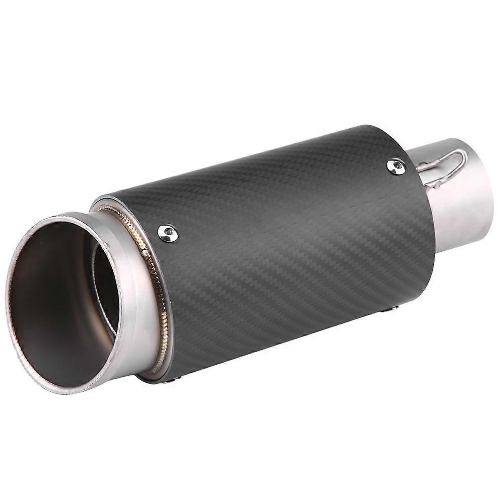 Universal Motorcycle Muffler Exhaust Tailpipe Tail Pipe Tip Stainless Steel Half Blue
