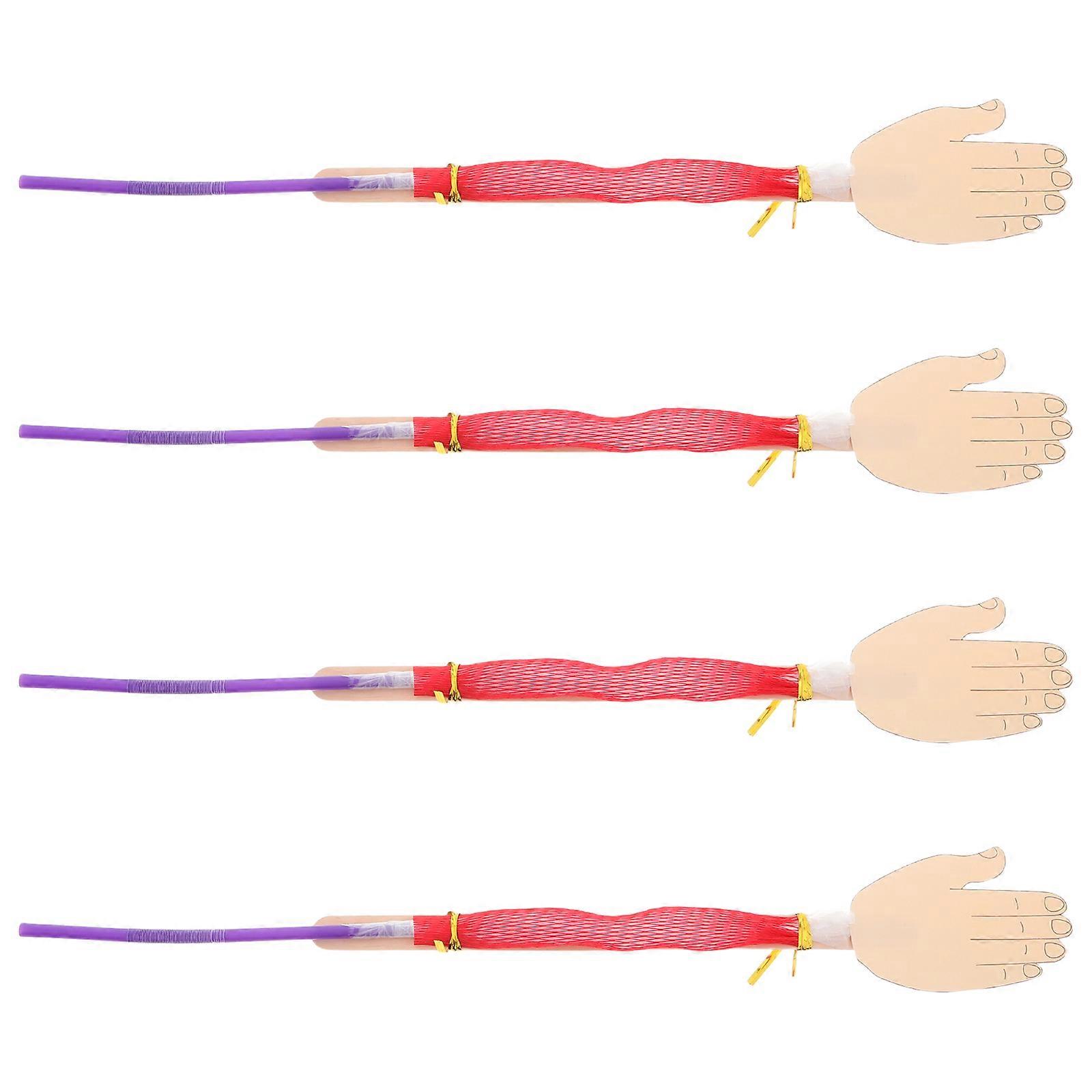 أداة تعلم النموذج التشريحي الواقعية لتعليم رياض الأطفال البلاستيك الأحمر 4 قطع