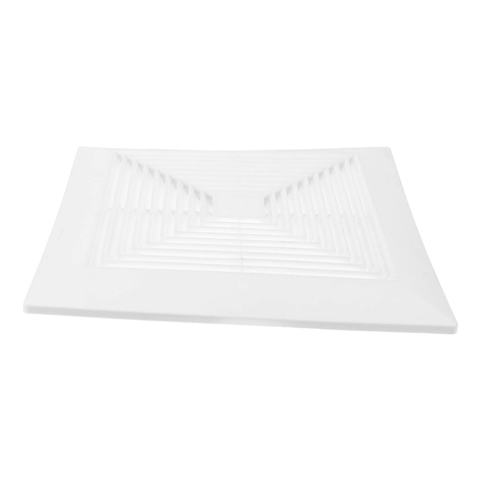 Bathroom Exhaust Fan Cover with Springs Grille for Square Ceiling Wall Mount Fans – Optimized Ventilation, Easy Replacement, Enhanced Airflow