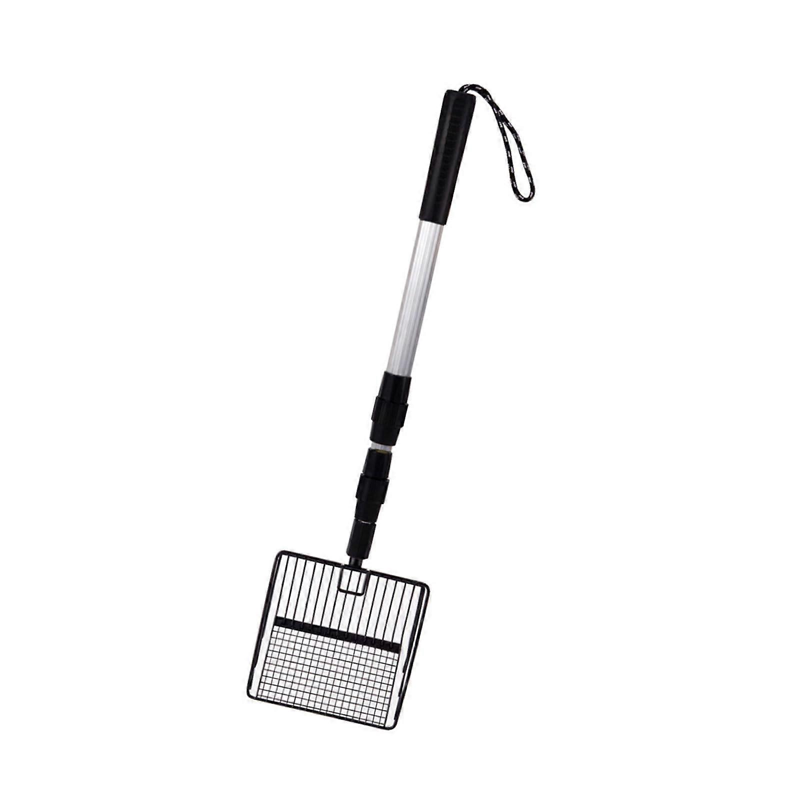 Retractable Cat Litter Scoop with Flexible Handle, Efficient Sifting Shovel for Easy Cleaning, Black D Model