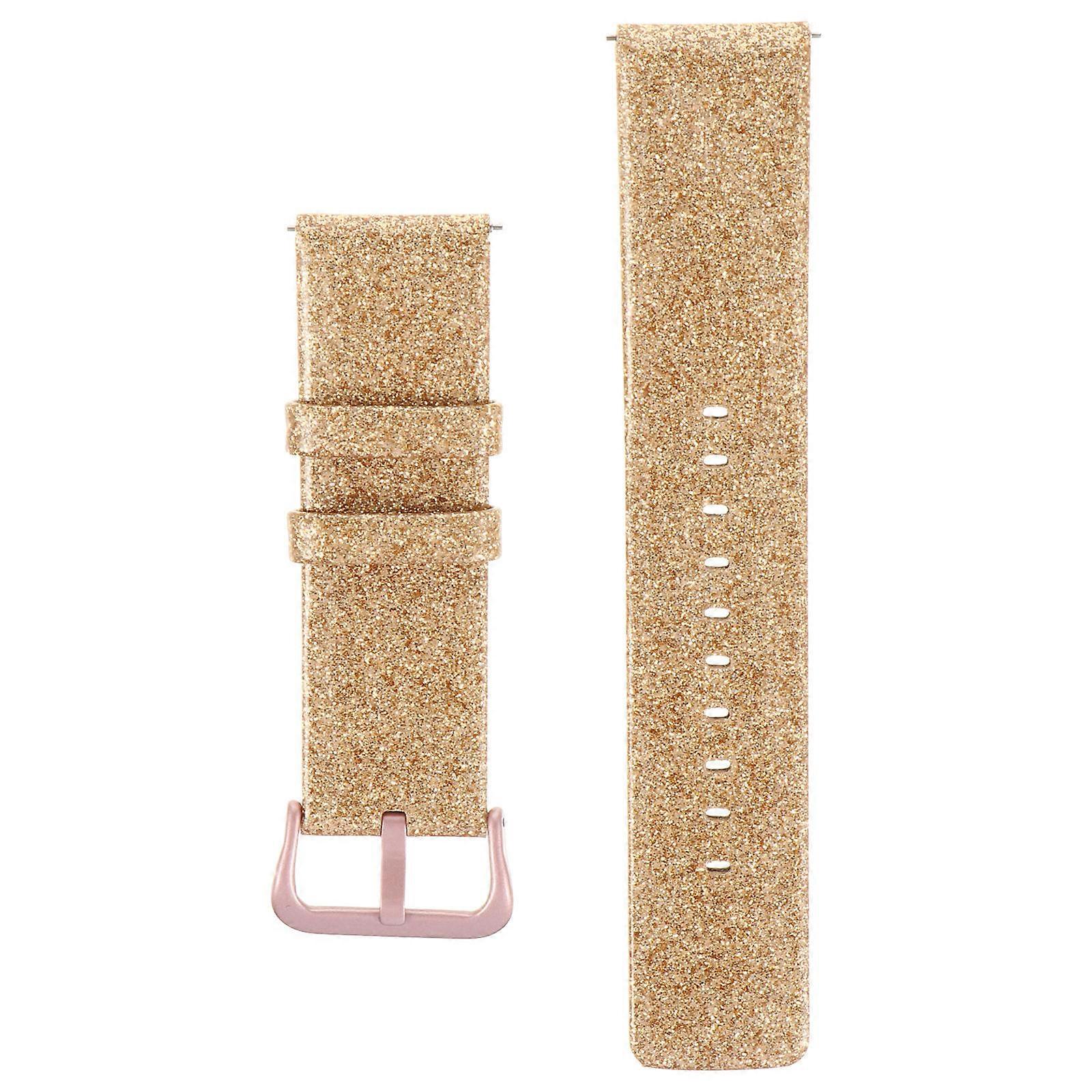 Glitter Watch Band Replacement Strap For Watch In Golden Color With Adjustable Feature 1Pcs