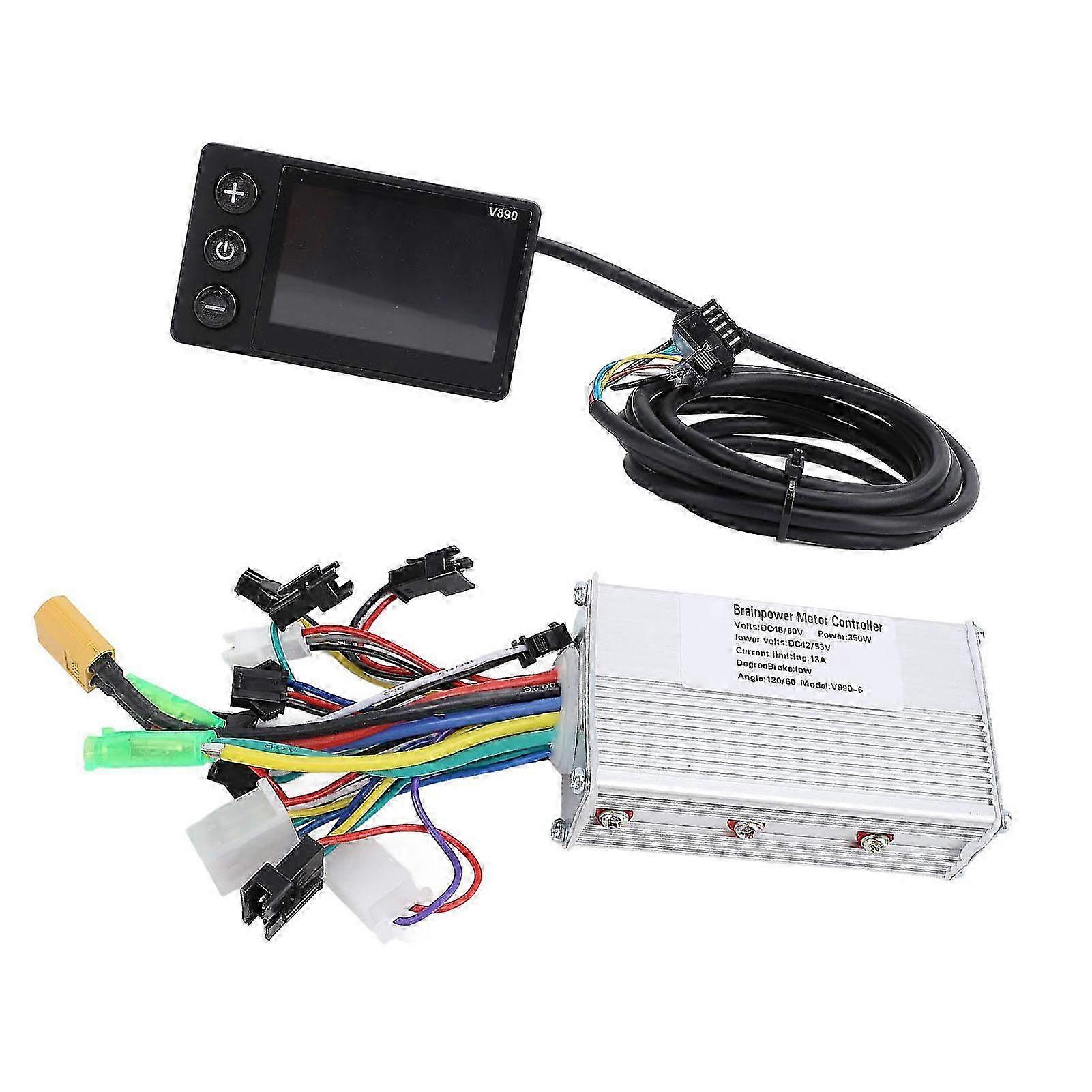 בקר ללא מברשות 350W V890 עם תצוגת LCD לאופניים חשמליים 48V 60V C ערכת שינוי מלאה לשדרוג הנסיעה שלך