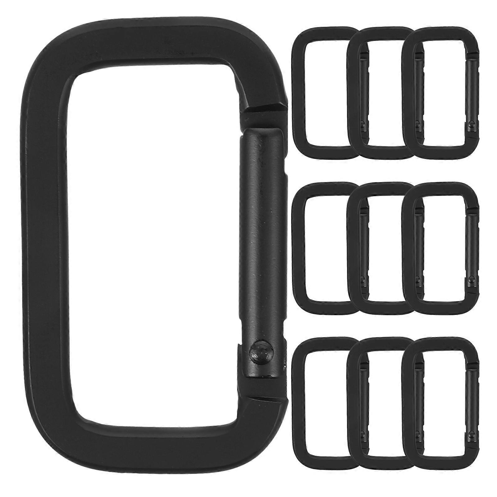 10PCS Square Thread Black Climbing Kettle Camping Buckle Outdoor