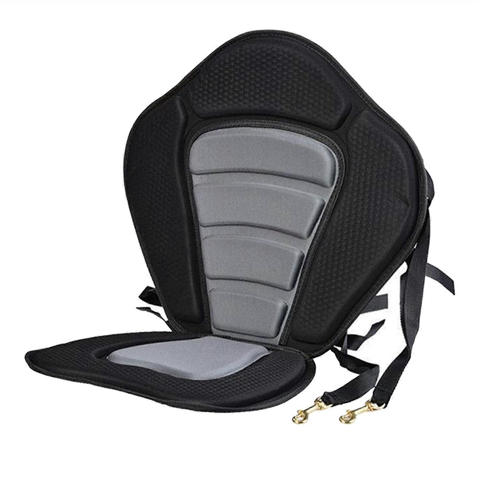 KayakSeat Padded Canoe Backrest Support Soft Cushion Backrest for Fishing Boat Soft NonSlip Padded Base Adjustable Backrest (Color : Without Pocket)
