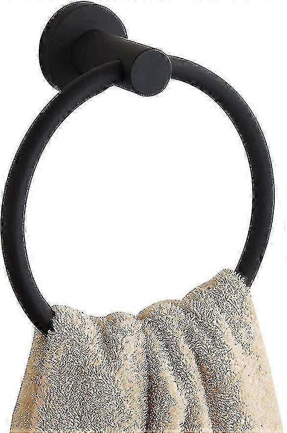 Matte Black Towel Rack, Round Towel Rack