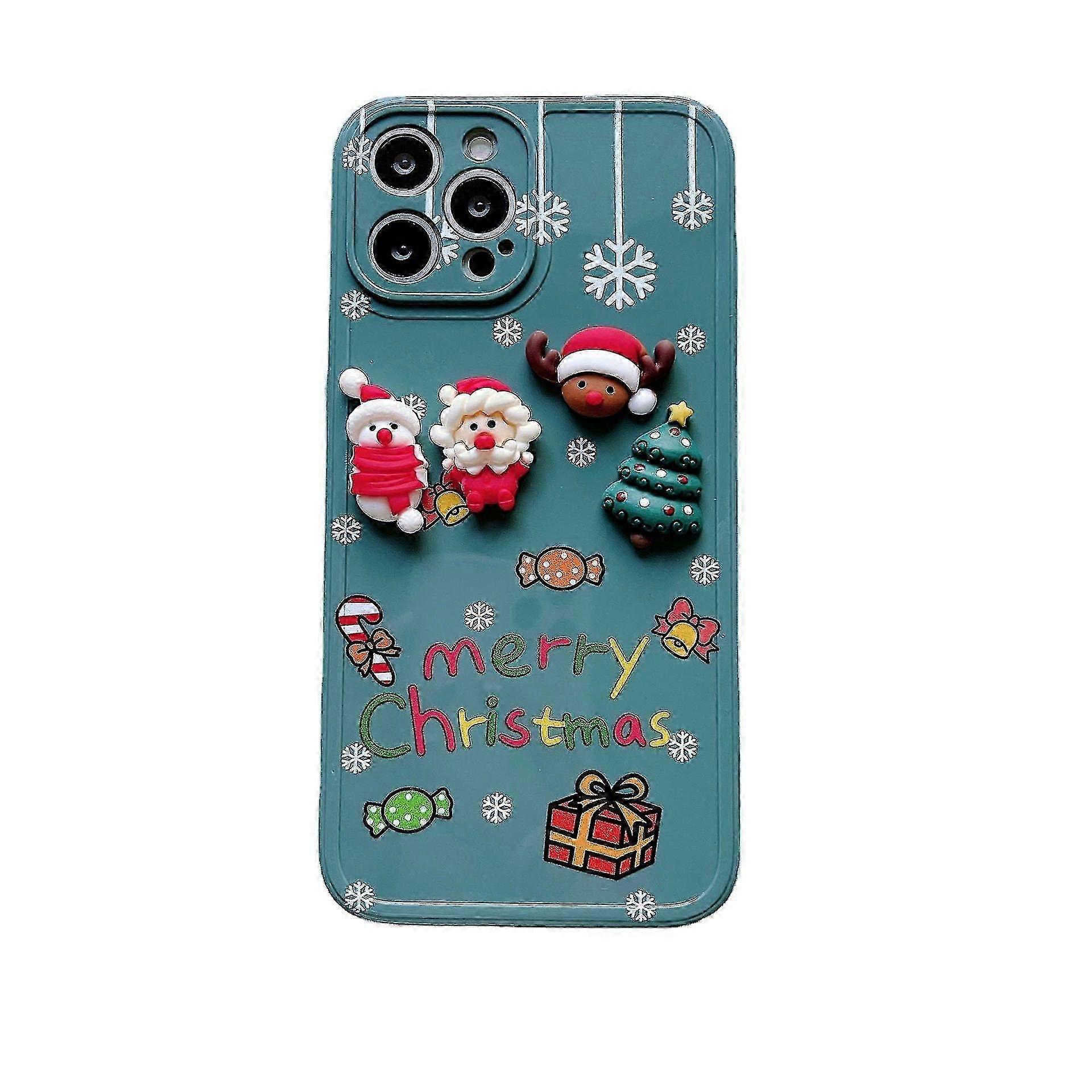 Boneca tridimensional de Natal 1 Capa de celular Apple