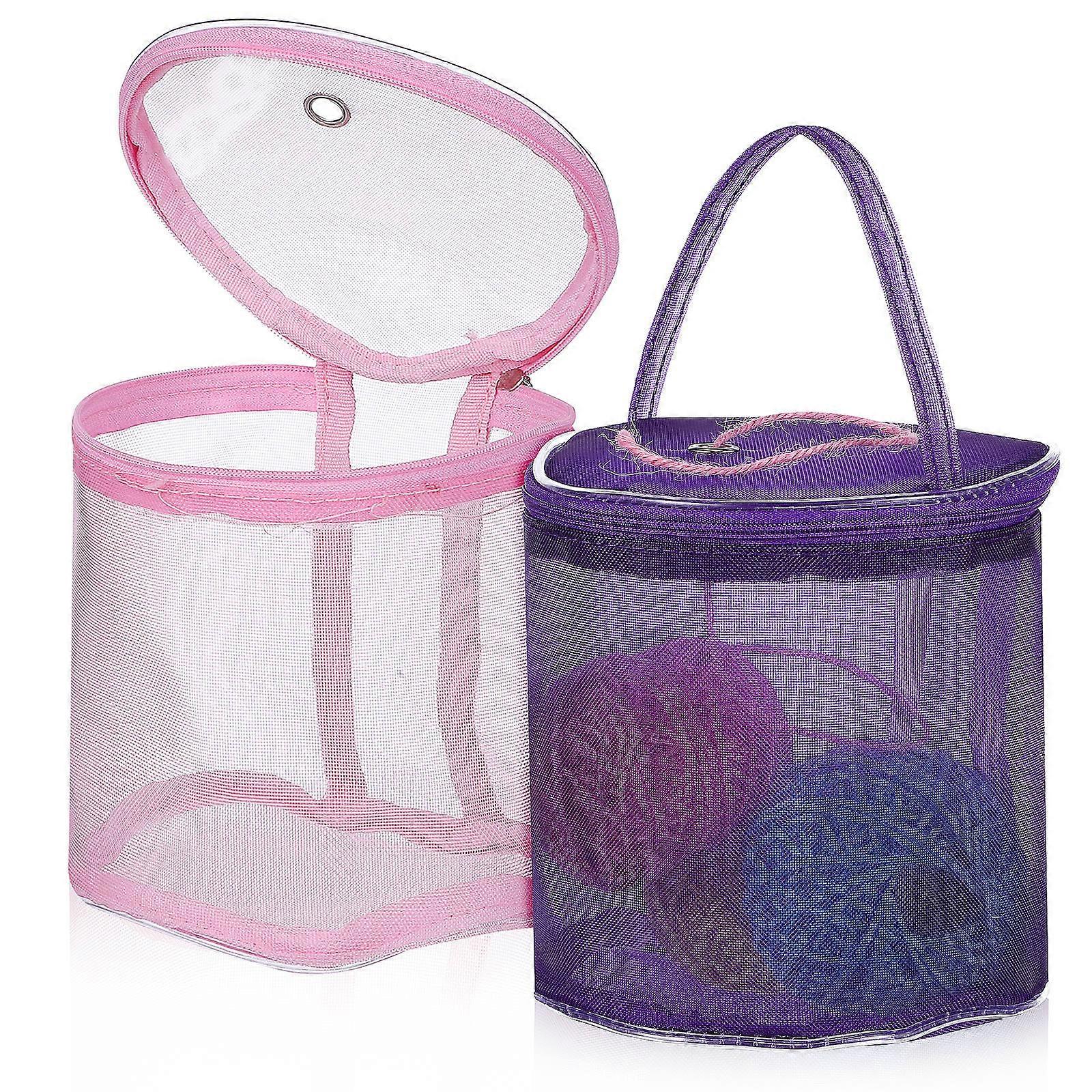 2 Pcs Crochet Yarn Bags for Storage and Organization with Crochet Hook Bag and Organizer