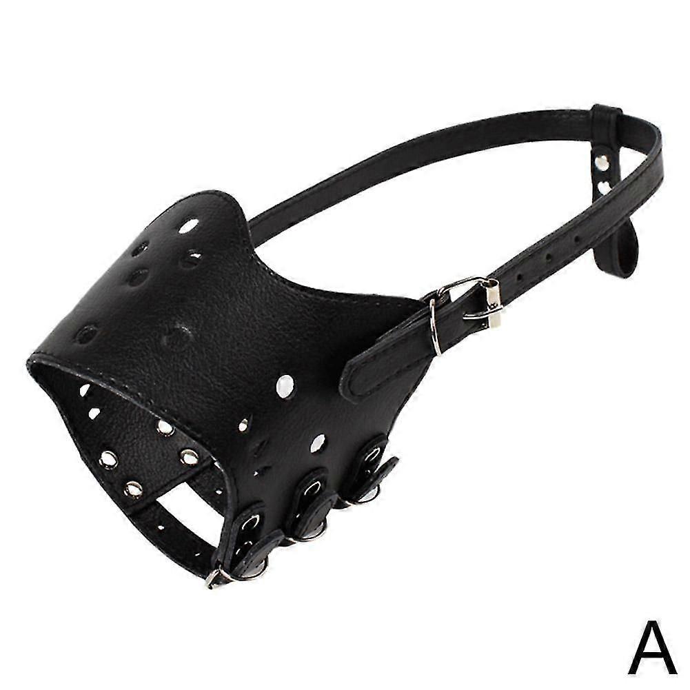 Brown (B) XS$ Dog muzzle medium, small and large to prevent dogs from barking and biting, pet supplies
