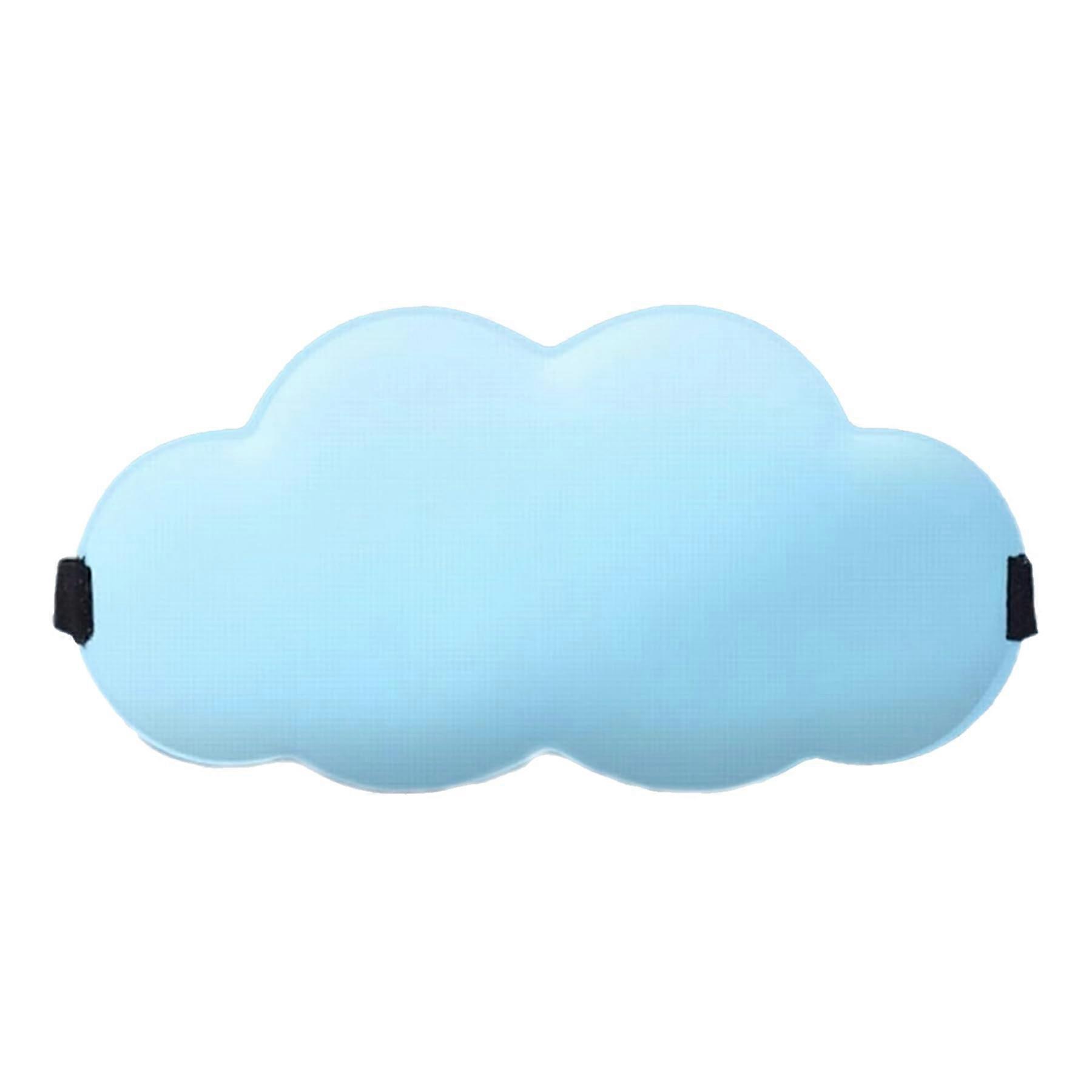Eye Mask for Sleeping 3D Cloud Eye Mask Memory Foam Soft Breathable Light Blocking Adjustable Elastic Band Blue