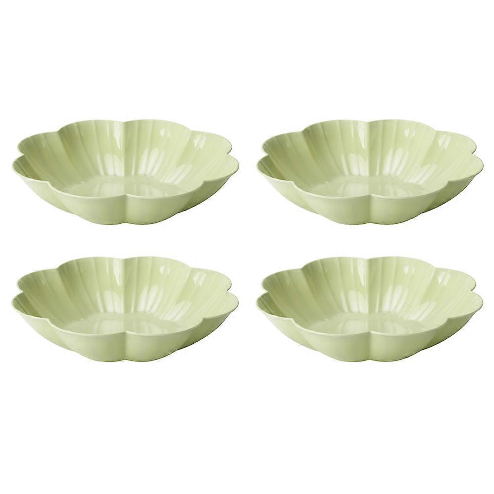 Spring Flower Serving Plate Designed For Snack Serving At Housewarming Parties 4Pcs