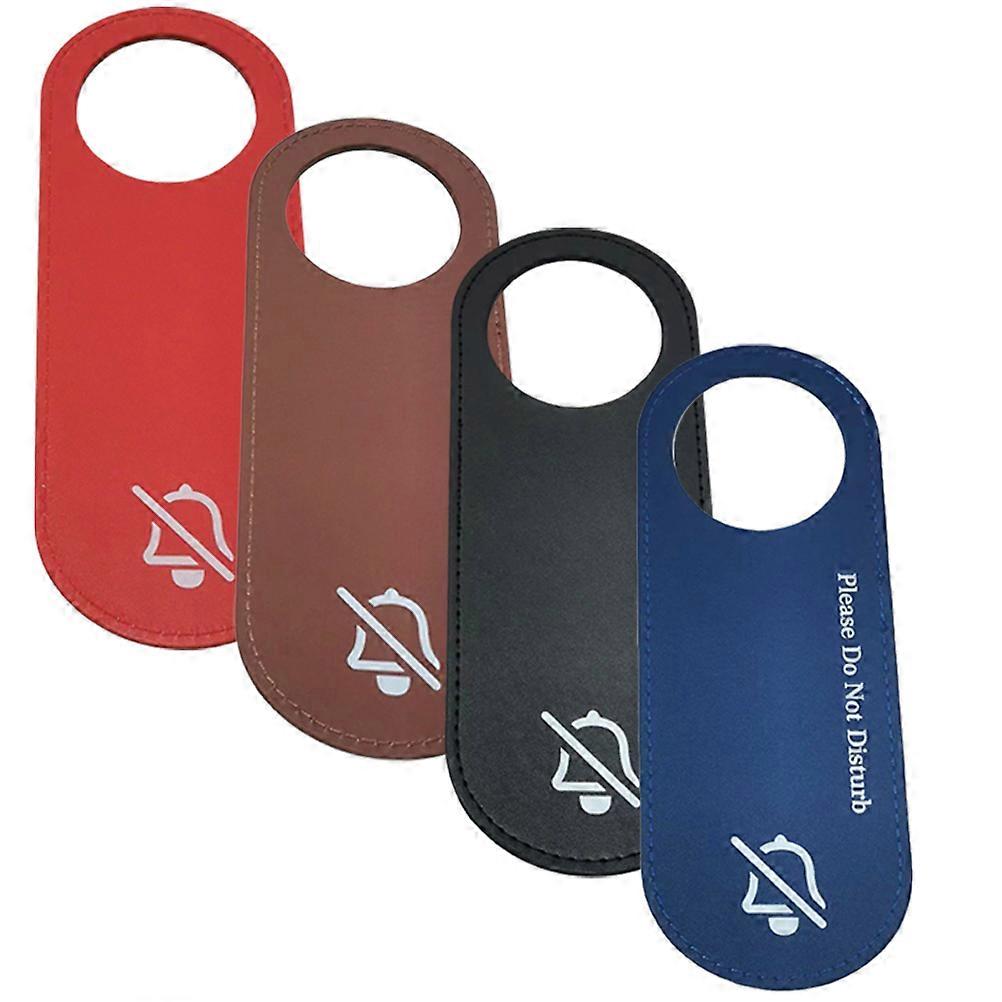 Double Sided Hanging Door Sign 4Pcs Privacy Door Indicator Assorted Color Rectangle Ideal For Businesses