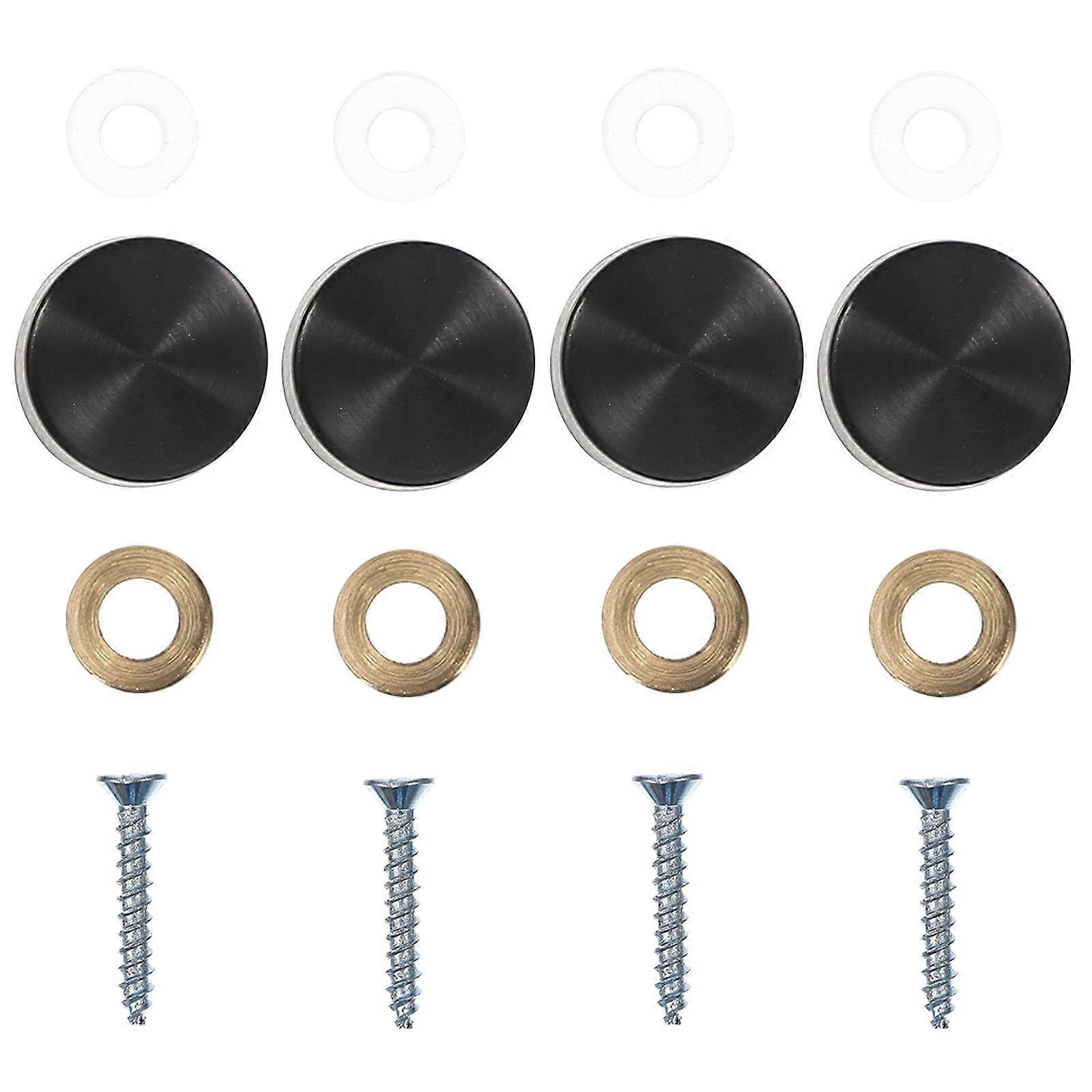 Black Stainless Steel SelfTapping Screw Nail for Repairing with Durable Construction and Matching Caps