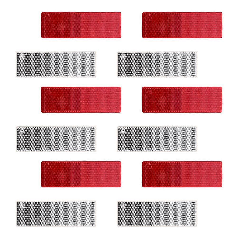 Reflective Sticker For Automobile 20Pack Vehicle Adhesive Reflectors Assorted Color Foggy Weather Reminder