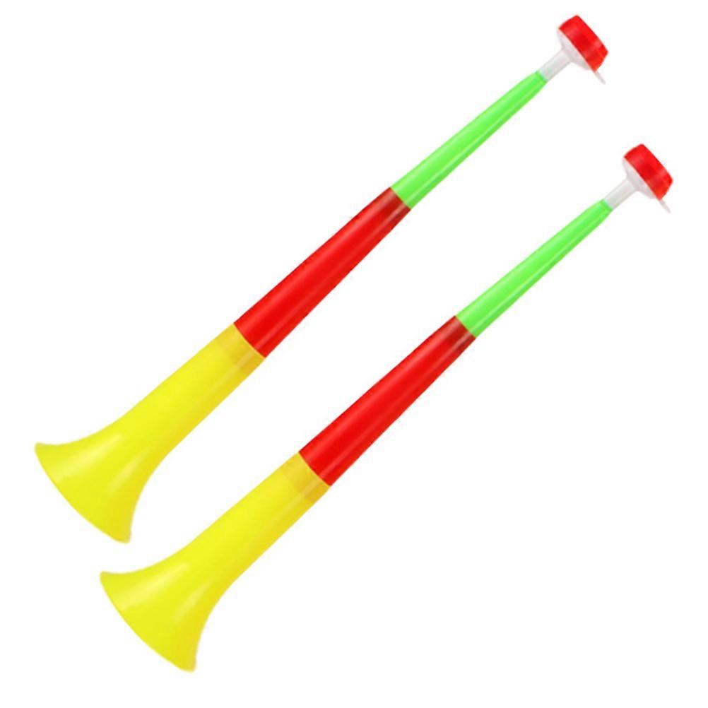 2Pcs Plastic Trumpet Sound Amplification Toy Assorted Color Noisemakers For Concerts Weddings