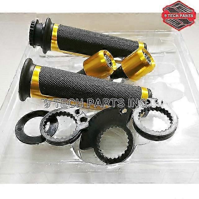 Universal 22mm 7/8' Street & Racing Moto Grips with end Modified CNC Grip Motorcycle Handle bar CAPS / Handlebar Grips Kit