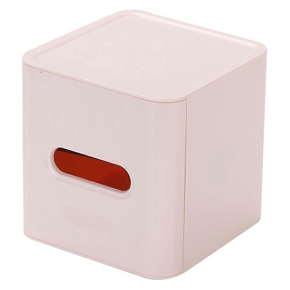 Multifunction Tissue Box Cover Square Plastic Tissue Cube Holder Storage Cese