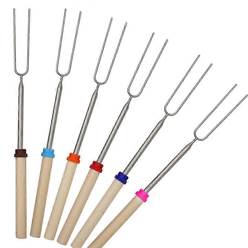 8-Pack Extendable BBQ Forks - Marshmallow Sticks