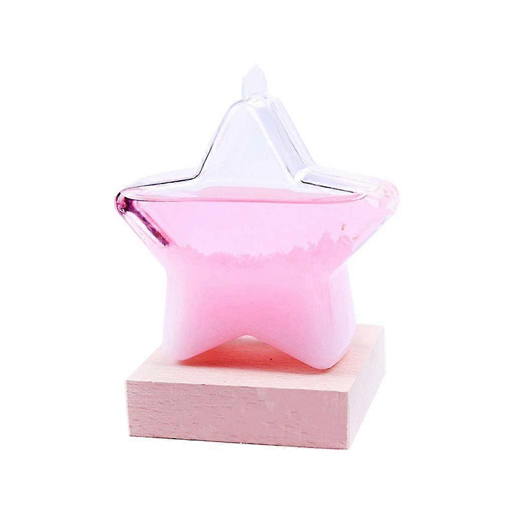 Droplets Heart Star Storm Glass Bottle Weather Forecast Predictor Monitor Barometer