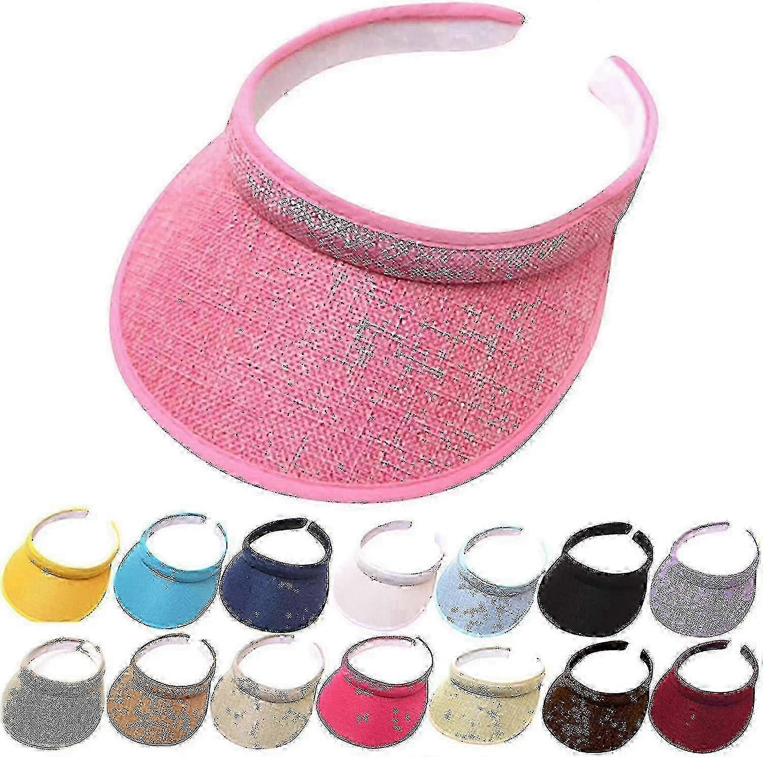 Women's Summer Wide Brim Sunhats and Visors with UV Protection SPF 50+ TW-Good
