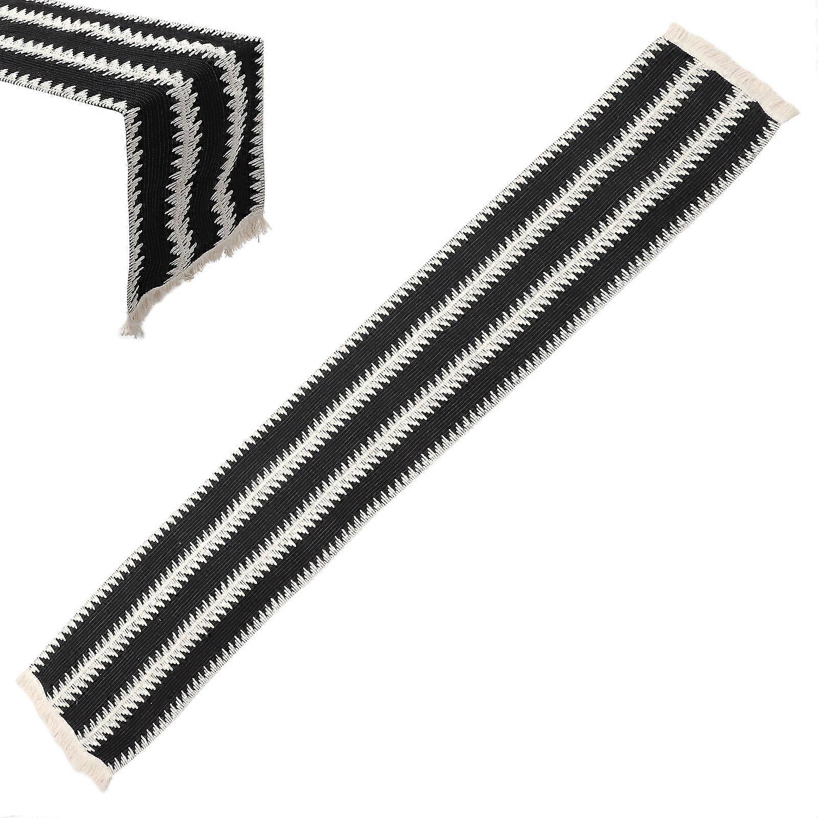 Table Runner Double Color Woven Linen for Wedding Table Multi Material for Dust Cloth 1Pcs