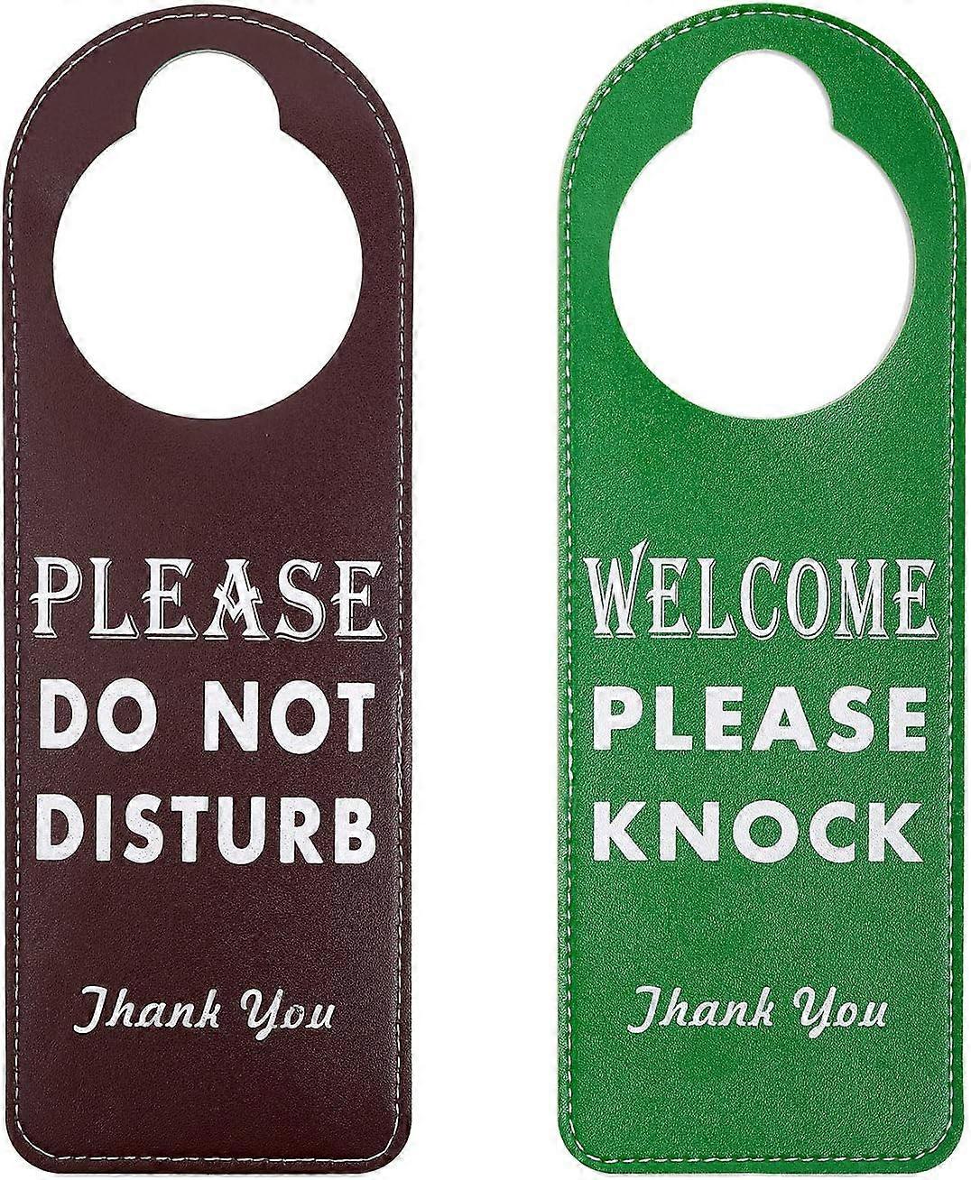 Do Not Disturb Door Hanger Sign - 2 Pack Please Do Not Disturb Sign
