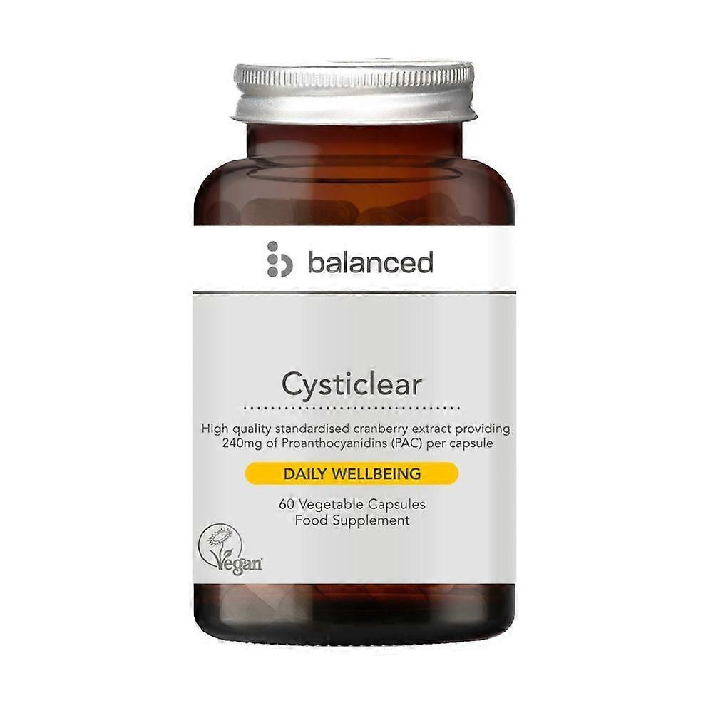 Balanced Cysticlear Cranberry (240mg PAC) 60 Veggie Caps Reusable - 3 Pack
