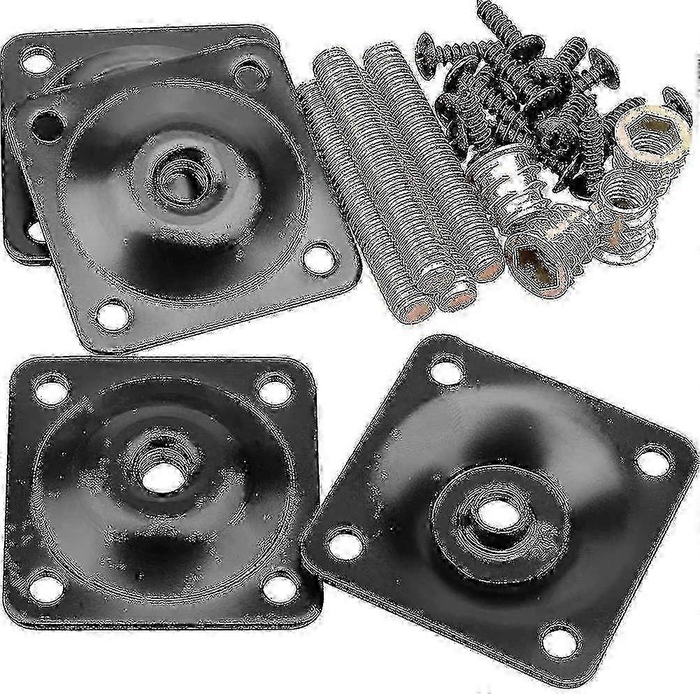 Industrial Strength Furniture Leg Mounting Plates & T-Plates for Secure Attachment