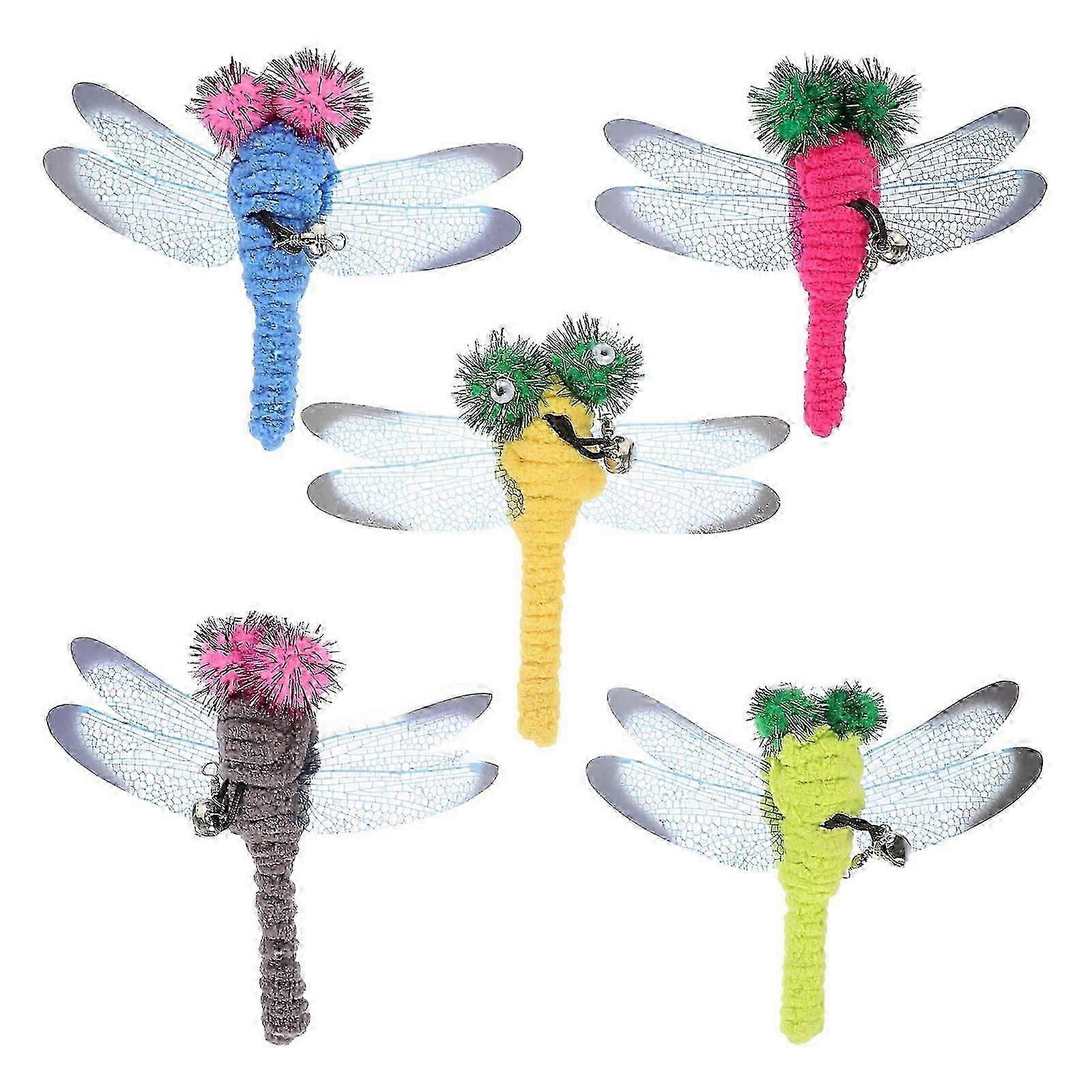 Safe Cat Teaser Toy, Replaceable Dragonfly for Enjoyable Feline Fun-Good