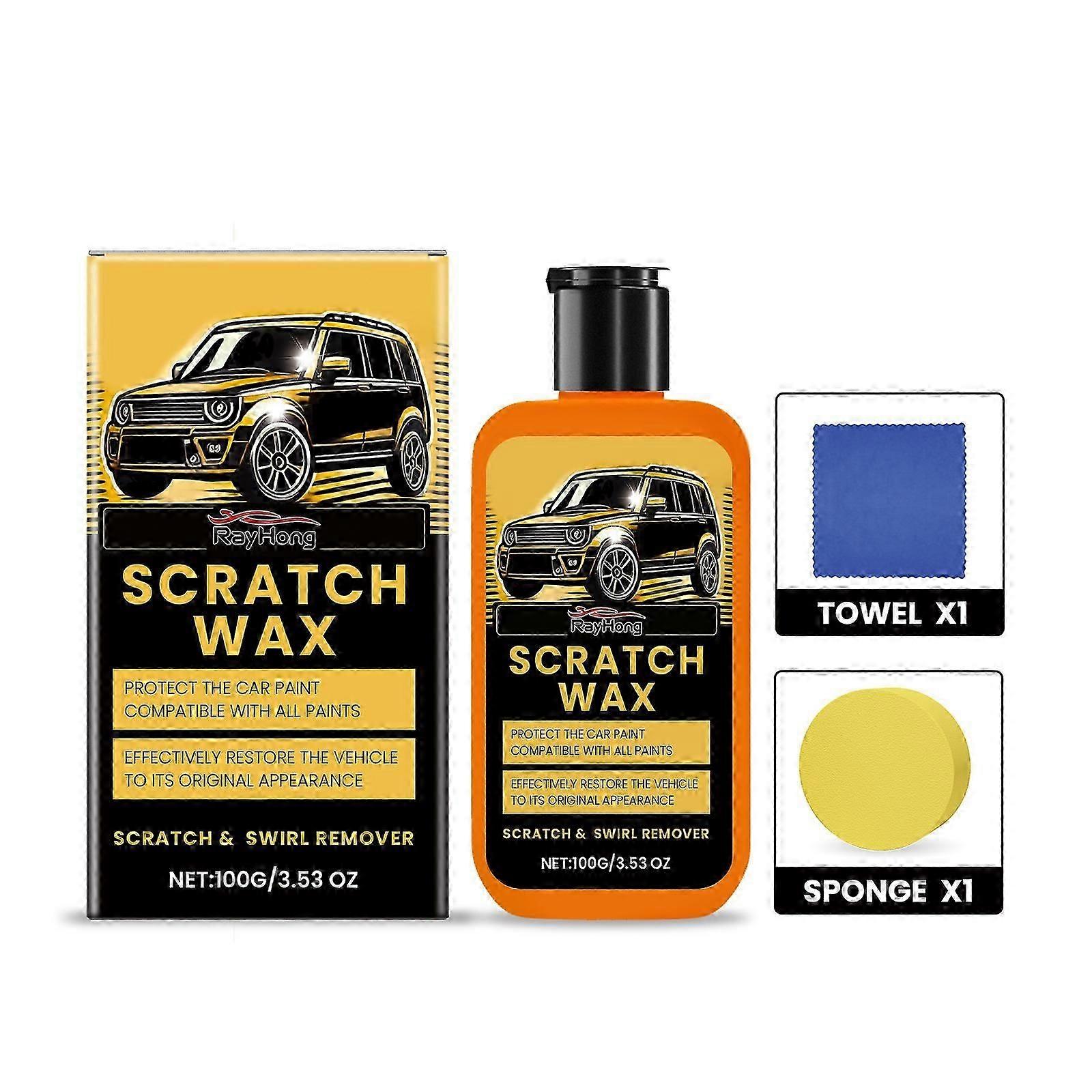Rayhong car scratch remover, car scratch maintenance cream, fast scratch removal, cleaning, convenient use