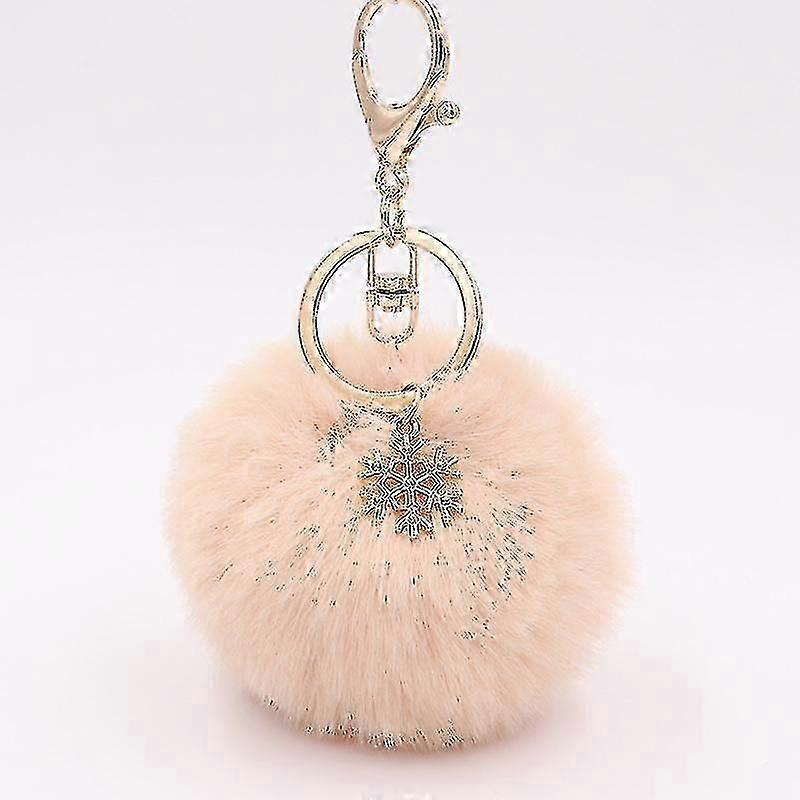 Fur Pom Pom Keychain