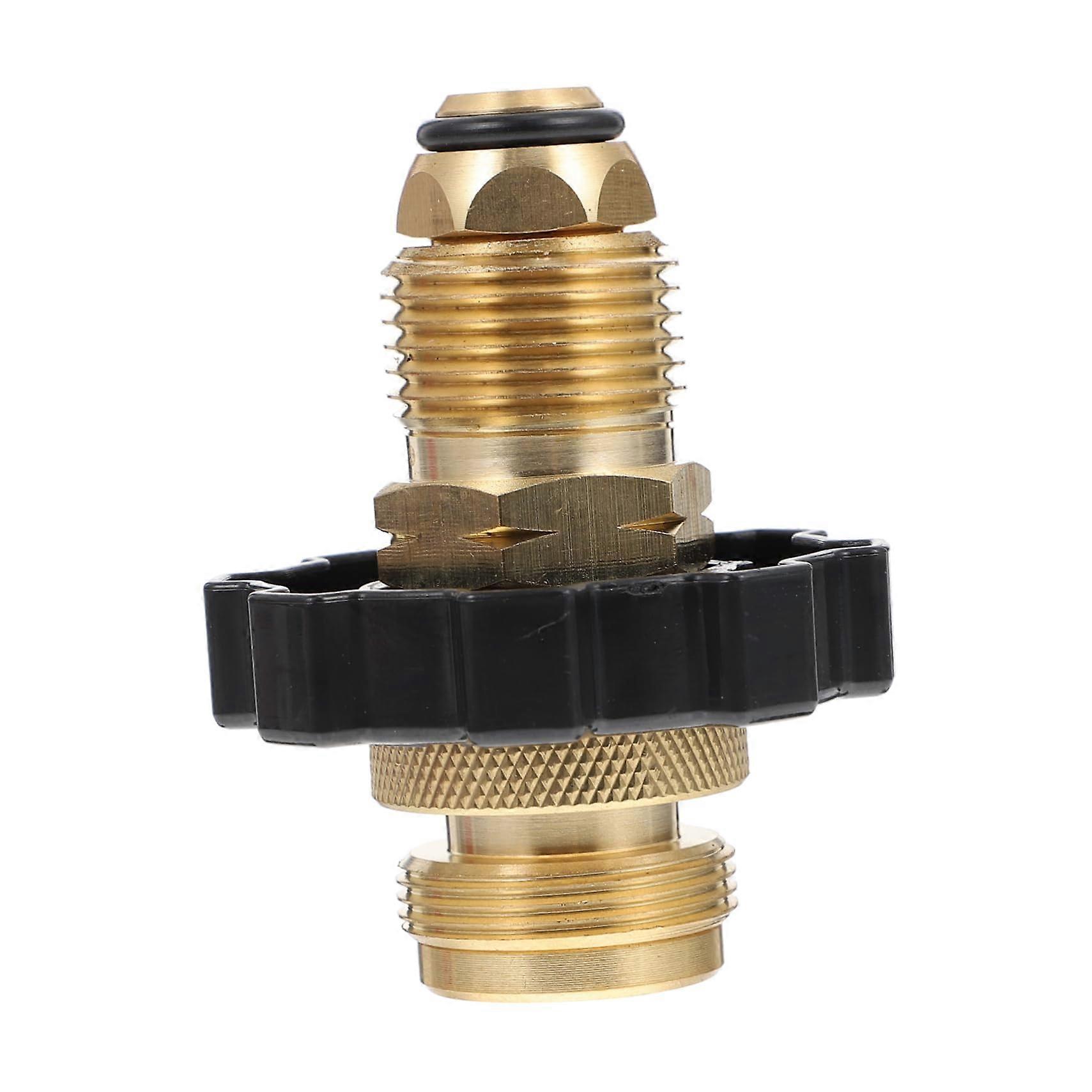 Camping Gas Tank Adapter for BBQ and Propane Stoves Lightweight, Portable Conversion Head, Easy Tank Connection