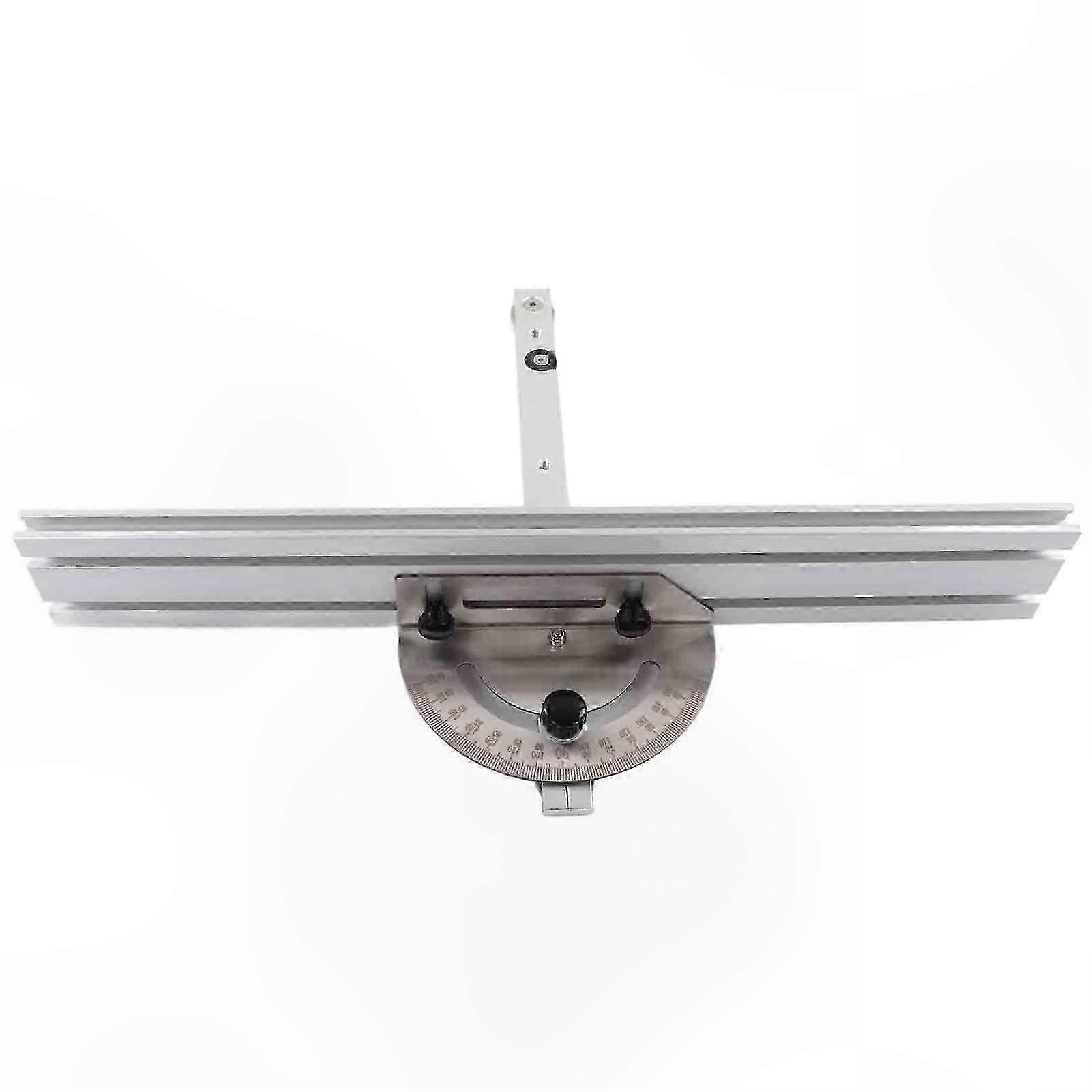 Precision Miter Gauge with Aluminum Fence and Locking Mechanism for Accurate Bevel Cuts