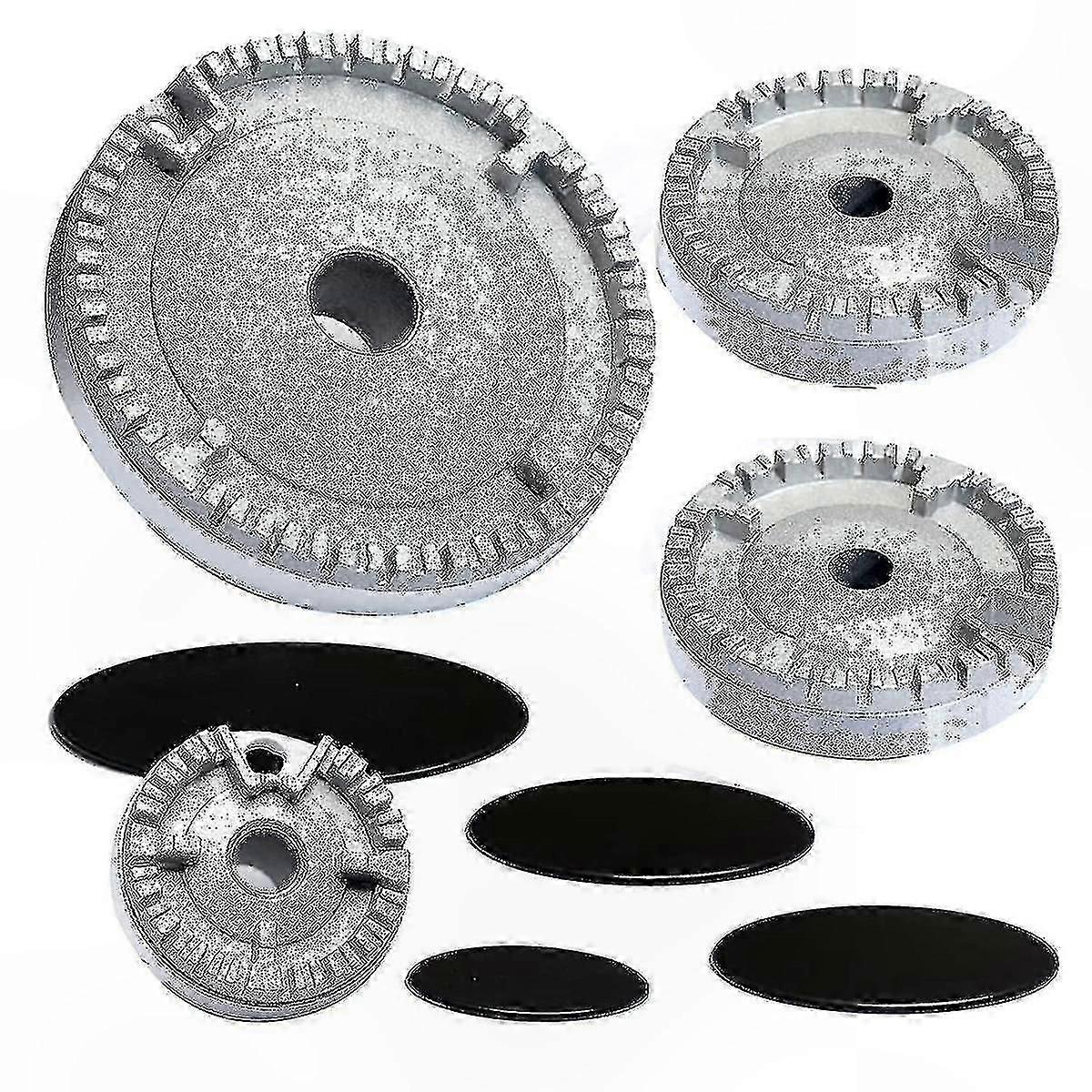 Universal Stove Burner Cap Lid Cover Cooker Hat Replacement Set for Gas Hobs