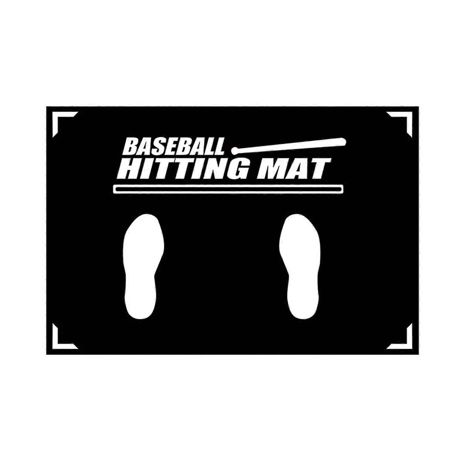 Softball TBall Batter Stance Training Mat With Toe Alignment Pad For Baseball And Softball Swing Training