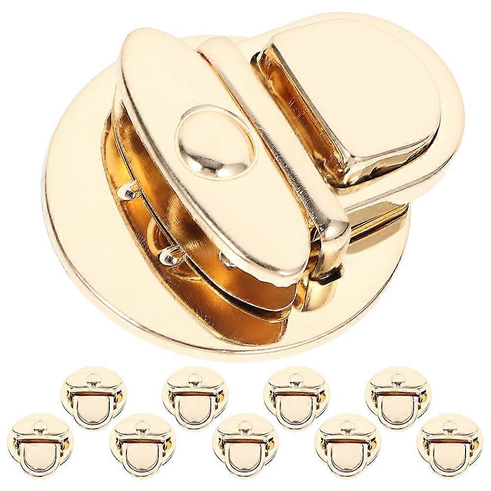 Purse Lock Iron Round Push Lock for Bag 10Pcs Metal Buckle Clasp