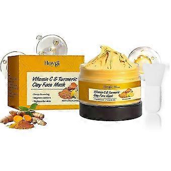 Hoygi Turmeric Cleansing Mud Mask Hydrating Firming Cleansing Pore-transmissing Facial Skin Apply Mud Mask