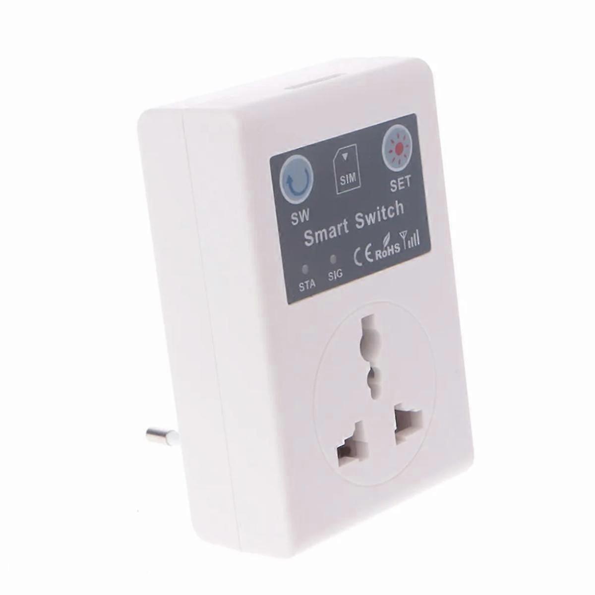 EU Phone RC Remote Wireless Control Smart Switch GSM Socket Power Plug Remote Socket
