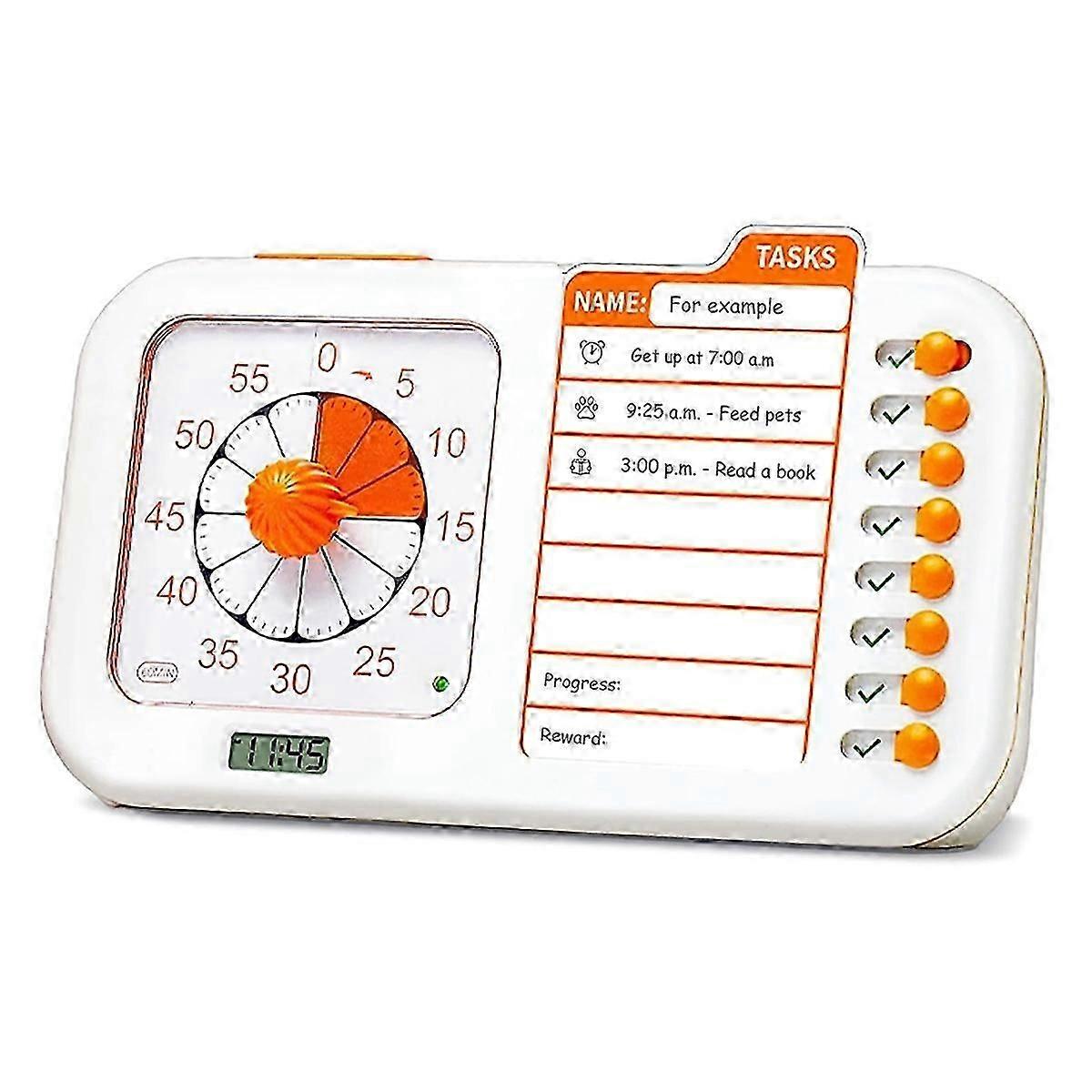 3-in-1 Visual ADHS Timer für Kinder Erwachsene mit Plantafel, Aufgaben-Timer, Aufgabendiagramm Visual Sc