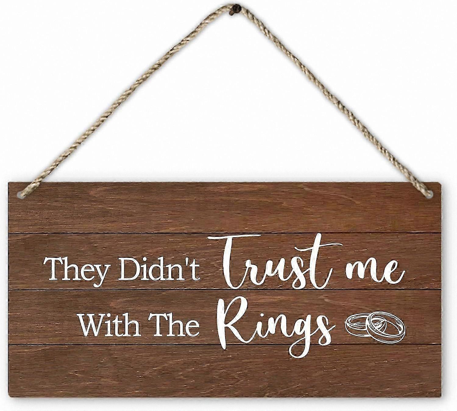 Wedding Ring Bearer Plaque - Decorative Wall Sign for Ceremony Use