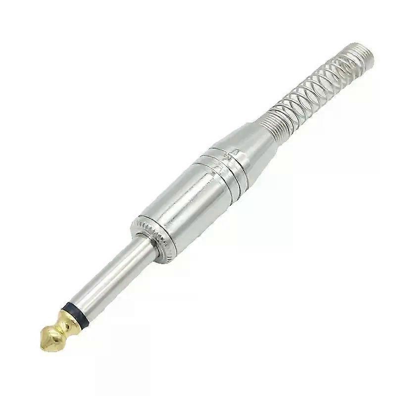 2 Pole 635mm Audio Plug Connector 1/4 635mm Plug