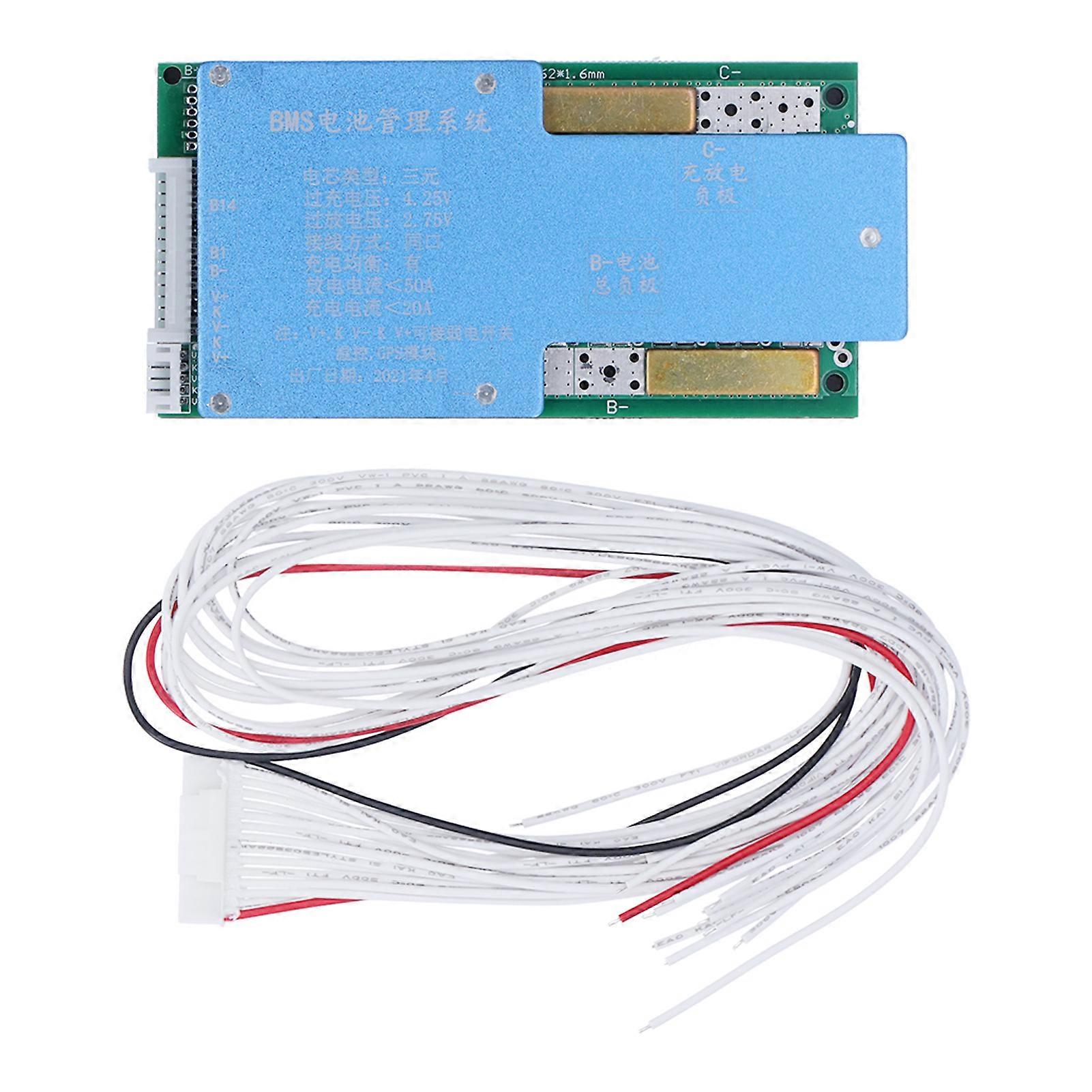 50A17 Lithium Battery Protection Board 50A Ternary BMS Module