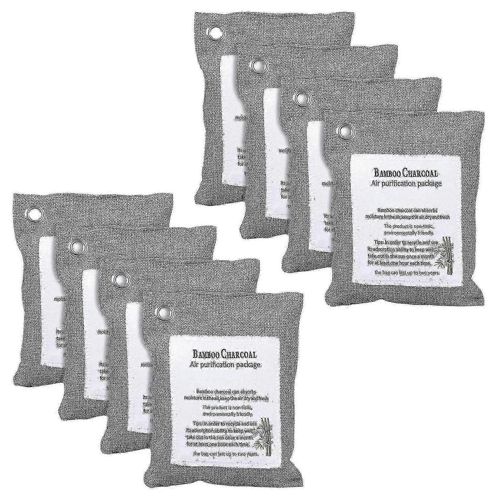 Activated Bamboo Charcoal Odor Eliminator 200gx4, Air Purifying Bags